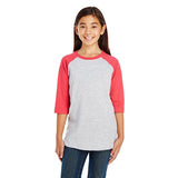 LAT Youth 4.5oz 3/4 Sleeve Baseball T-Shirt (Q568911)