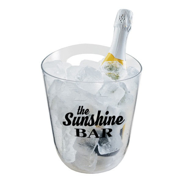 125 Oz. Heavy Plastic Champagne Bucket  Imprinted with Logo (Q569211)