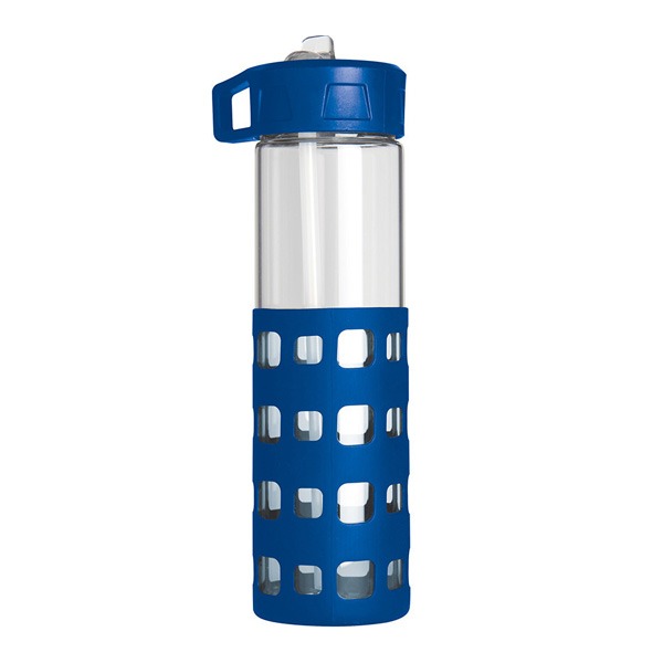 SIP-N-GO Glass Water Bottle (20 oz) - Water Bottles with Logo