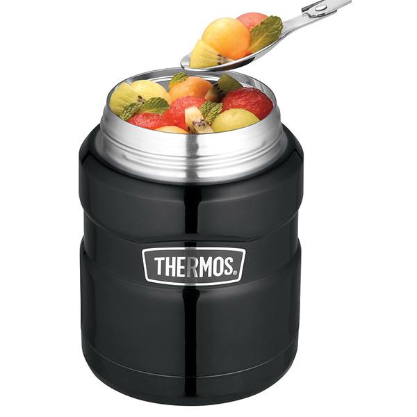 Thermos�� Stainless King�„� Food Jar with Spoon - (16 oz) - Promotional Food  Containers - Q57075 QI