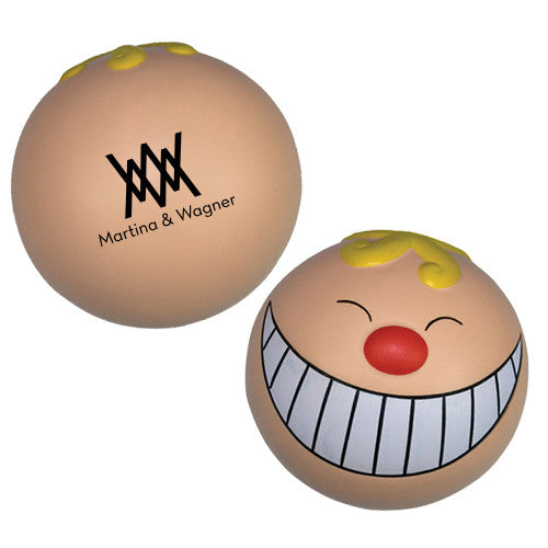 Funny Face Smile Shaped Squeezies  Imprinted with Logo (Q572411)