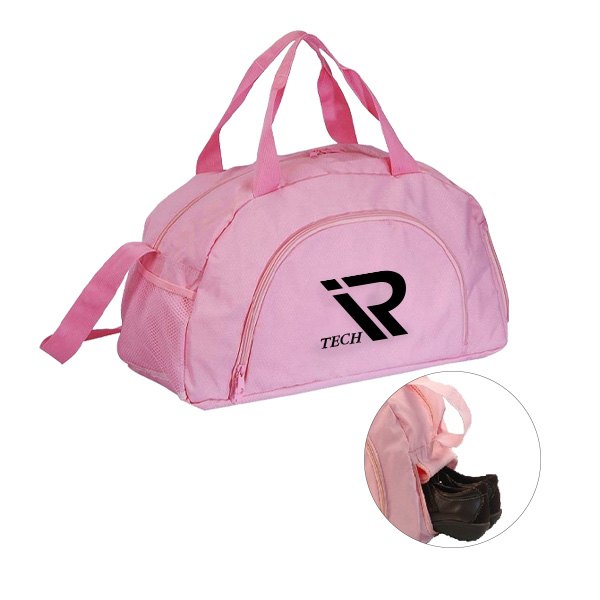 The 19 Inch Big Pink Duffel Bag  Imprinted with Logo (Q576422)