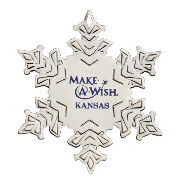 Silver Snowflake Ornament  Imprinted with Logo (Q580211)