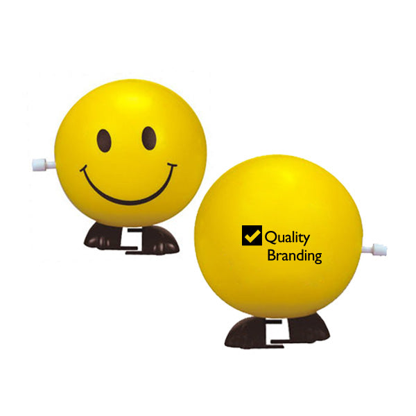 Happy Face Wind-Up Walker  Imprinted with Logo (Q580511)