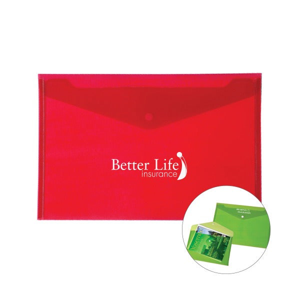 Snap-It Envelope Document Holder  Imprinted with Logo (Q581011)