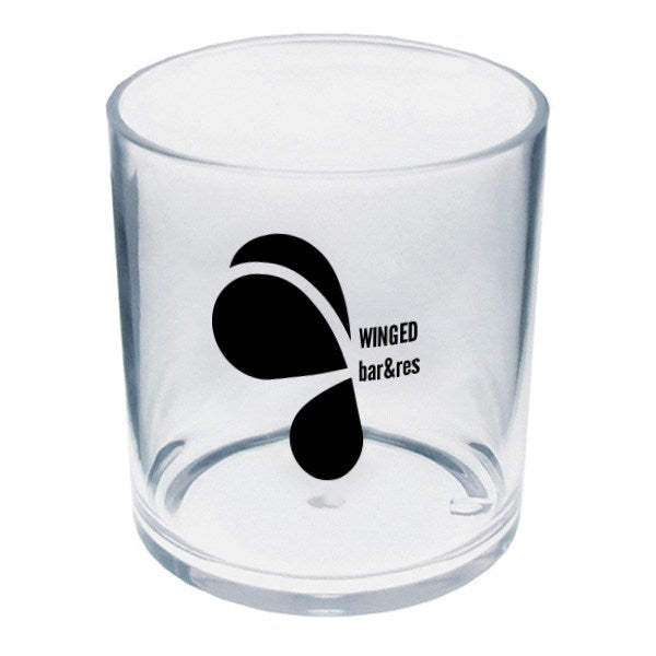 10 Oz. Plastic Rocks Glass  Imprinted with Logo (Q581522)