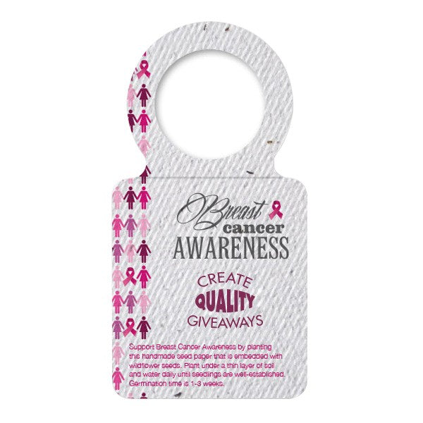 Seed Paper Water Bottle Necker  Imprinted with Logo (Q585611)