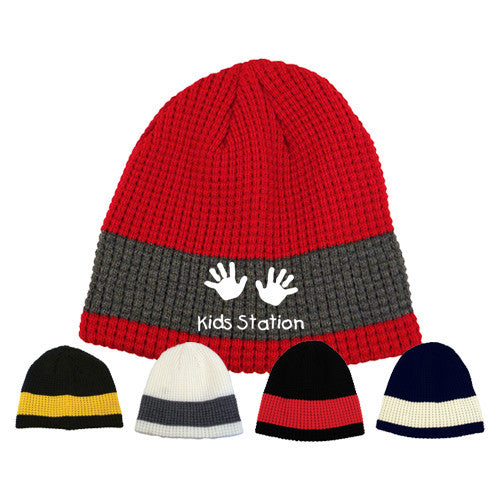 Imprinted Two Tone Big Bear Eco Beanie (Q586235) -  - 1