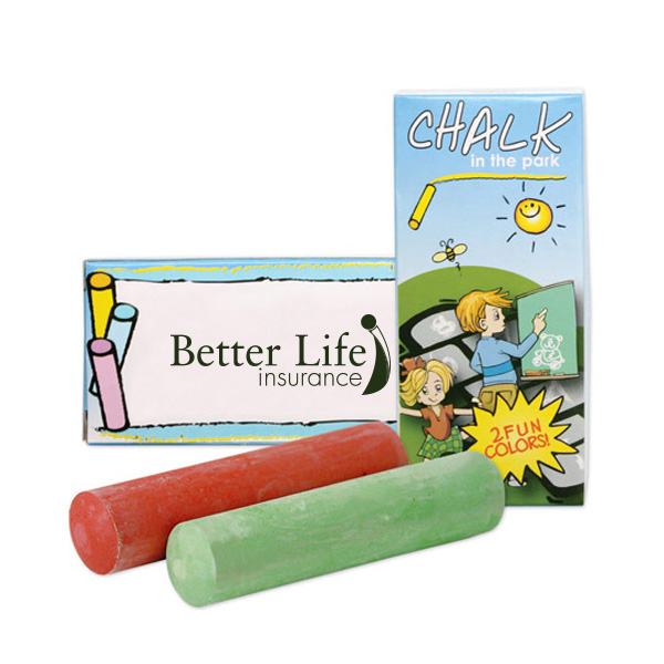 2 Pack Jumbo Chalks  Imprinted with Logo (Q587611)