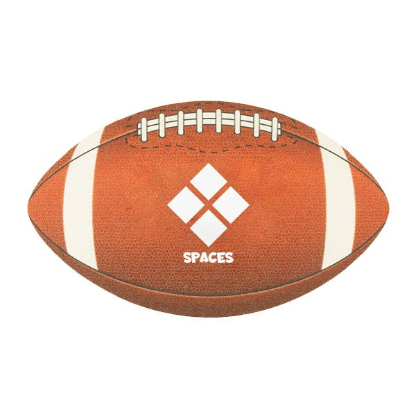 60 Point Football Coaster  Imprinted with Logo (Q588422)