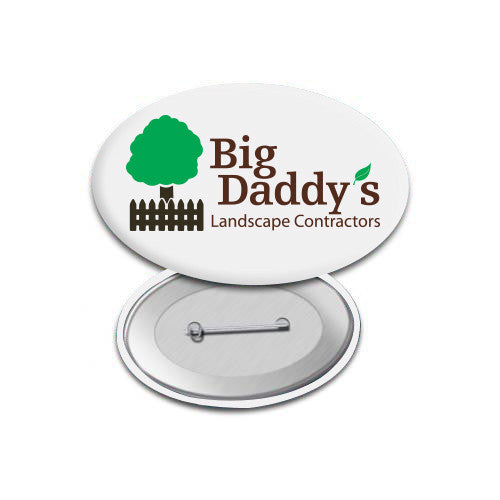 Oval Button (2.75"W X 1.75"H) (Q589411)