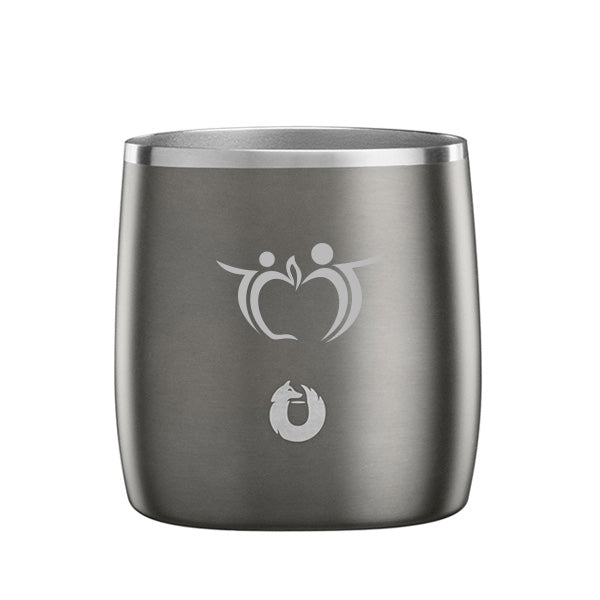 11 Oz. Snowfox Rocks Tumbler - Olive Grey  Imprinted with Logo (Q589522)