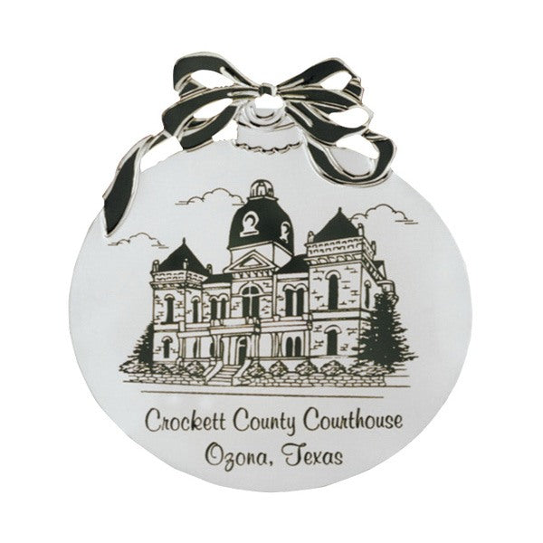 Silver Holiday Ball Ornament  Imprinted with Logo (Q590211)