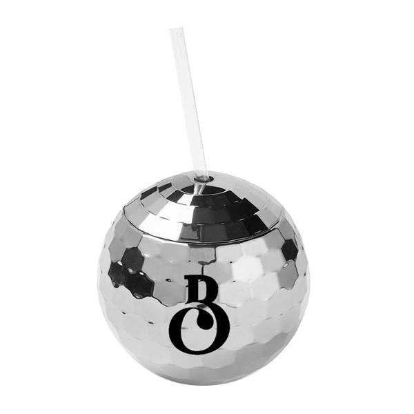 Disco Ball Tumbler With Straw  Imprinted with Logo (Q590422)