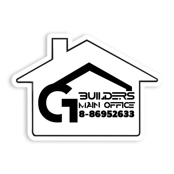Power Magnet House  Imprinted with Logo (Q592011)