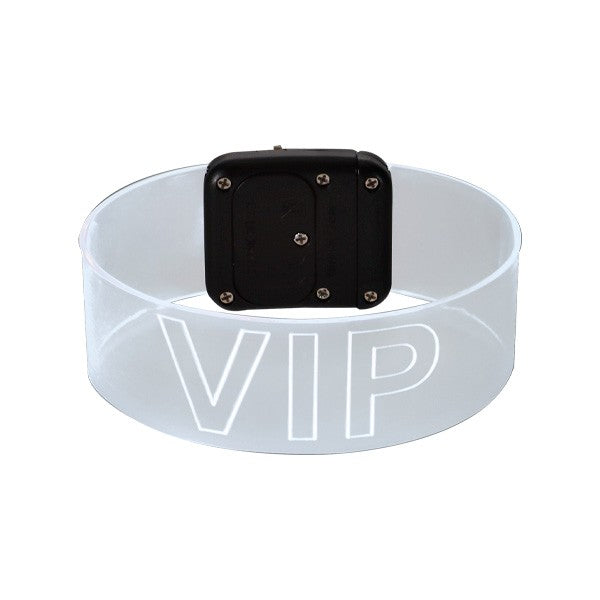 White LED Magnetic Bracelet  Imprinted with Logo (Q596011)