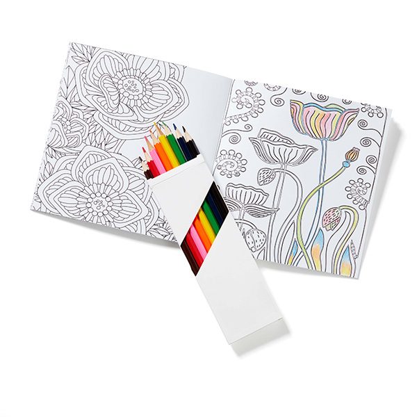 Deluxe Flowers Adult Coloring Book (Q599422)