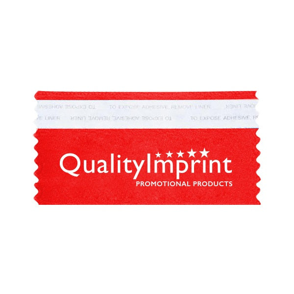 2" x 4" Horizontal Satin Ribbon Badges (Q599611)