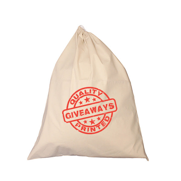 Sturdy Extra Long Cotton Laundry Bag  Imprinted with Logo (Q602322)
