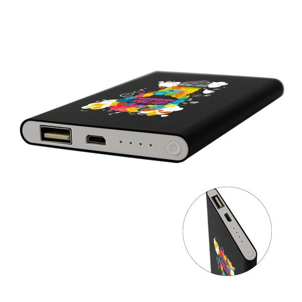 Roseland Stylish Aluminum Slim Power Bank  Imprinted with Logo (Q608422)