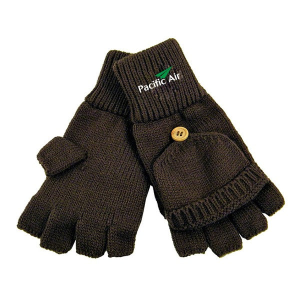 Fingerless Gloves with Flap  Imprinted with Logo (Q609511)