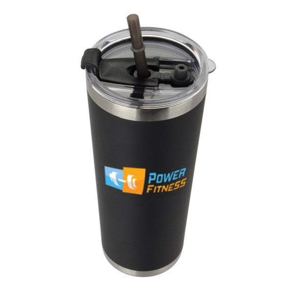 Jornikolor 20 Oz. Stainless Steel Tumbler With Straw  Imprinted with Logo (Q610422)