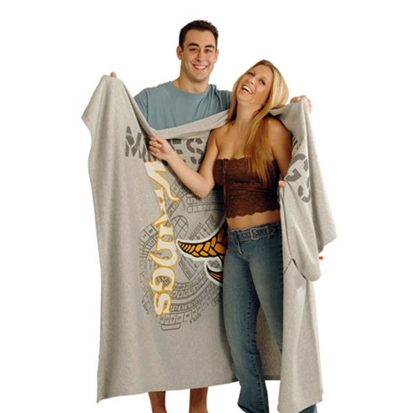 54 x 84 Screen Printed Oversized Sweatshirt Blanket  Imprinted with Logo (Q616211)