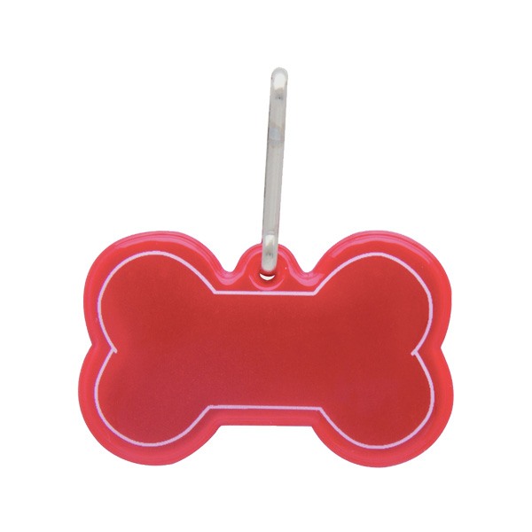 Dog Bone Shaped Reflective Collar Tags (Q617711)