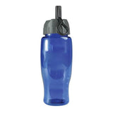 27 Oz. Poly-Pure Transparent Bottle - Flip Straw Lid (Q622722)