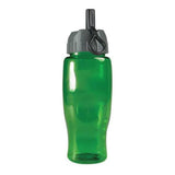 27 Oz. Poly-Pure Transparent Bottle - Flip Straw Lid (Q622722)