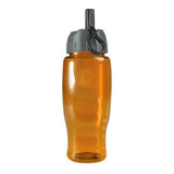 27 Oz. Poly-Pure Transparent Bottle - Flip Straw Lid (Q622722)