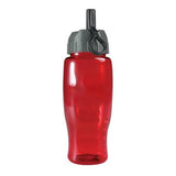 27 Oz. Poly-Pure Transparent Bottle - Flip Straw Lid (Q622722)