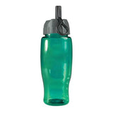27 Oz. Poly-Pure Transparent Bottle - Flip Straw Lid (Q622722)