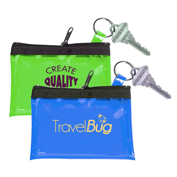 Coin Key Pouch Translucent  Imprinted with Logo (Q630511)