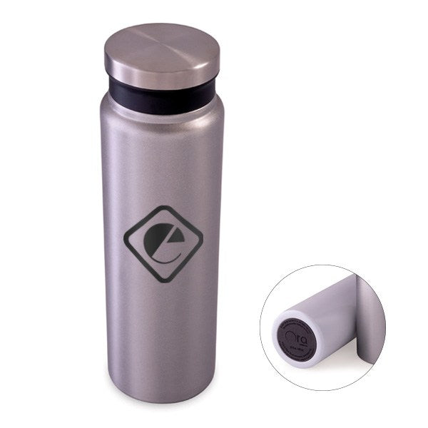 Trend Setter Metallic 20 Oz. Stainless Steel Bottle  Imprinted with Logo (Q632522)