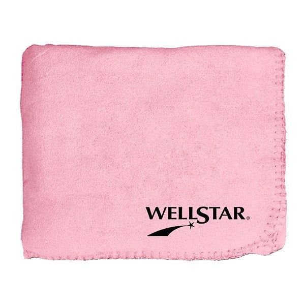 50" x 60" Whipstitch Fleece Blanket - Pink (Q635111)