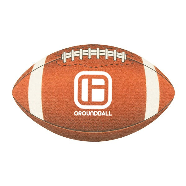 40 Point Football Coasters  Imprinted with Logo (Q635911)