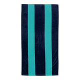 34 x 64 18 Lbs. Velour Rugby Stripe USA Made Towel (Q636211)