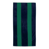 34 x 64 18 Lbs. Velour Rugby Stripe USA Made Towel (Q636211)