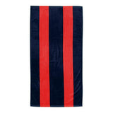 34 x 64 18 Lbs. Velour Rugby Stripe USA Made Towel (Q636211)