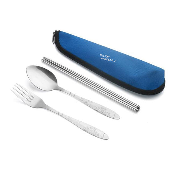 Camping Cutlery Set With Pouch (Q638011)