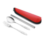 Camping Cutlery Set With Pouch (Q638011)