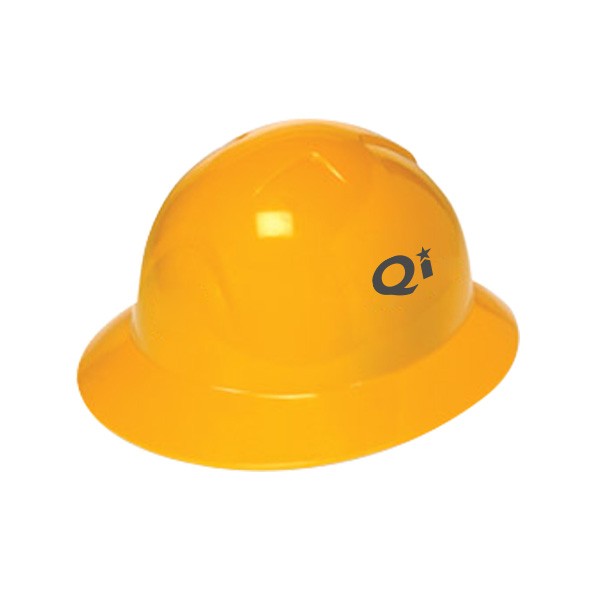 Full Brim Hard Hat with 6-Point Pinlock Suspension  Imprinted with Logo (Q641611)