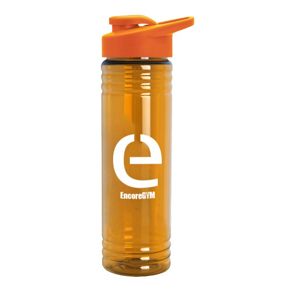 24 Oz. Slim Fit Water Bottles - Drink-Thru Lid  Imprinted with Logo (Q642722)