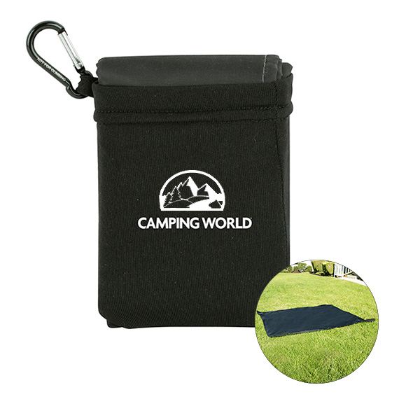Waterproof Picnic Blanket-in-a-Pouch  Imprinted with Logo (Q649322)