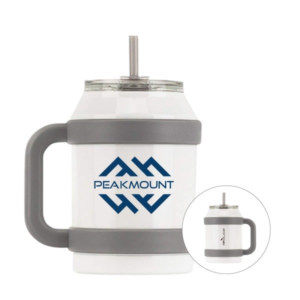 50 Oz. Reduce Cold1 Mug - White  Imprinted with Logo (Q649522)