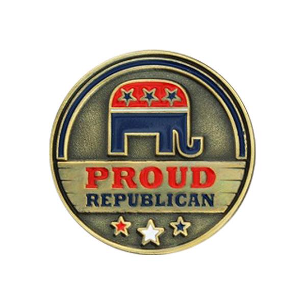 1-1/4" Brass Soft Enamel Lapel Pins (Q649611)