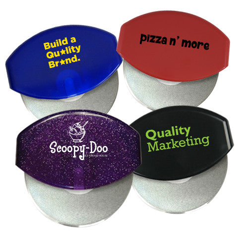 Stainless Steel Gourmet Pizza Cutters  Imprinted with Logo (Q650411)