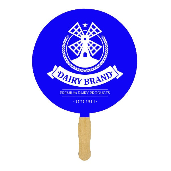 Standard Hand Fan One sided  Imprinted with Logo (Q654611)