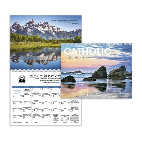 Catholic Scenic Calendar - Calendars with Logo - Q654722 QI